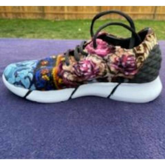 Elena Iachi Designer Sneakers NOS Colorful Patterned Geometric Floral SuperRare - Picture 6 of 16